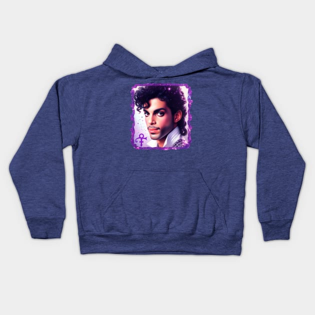 Prince Portrait Kids Hoodie by Tiger Mountain Design Co.